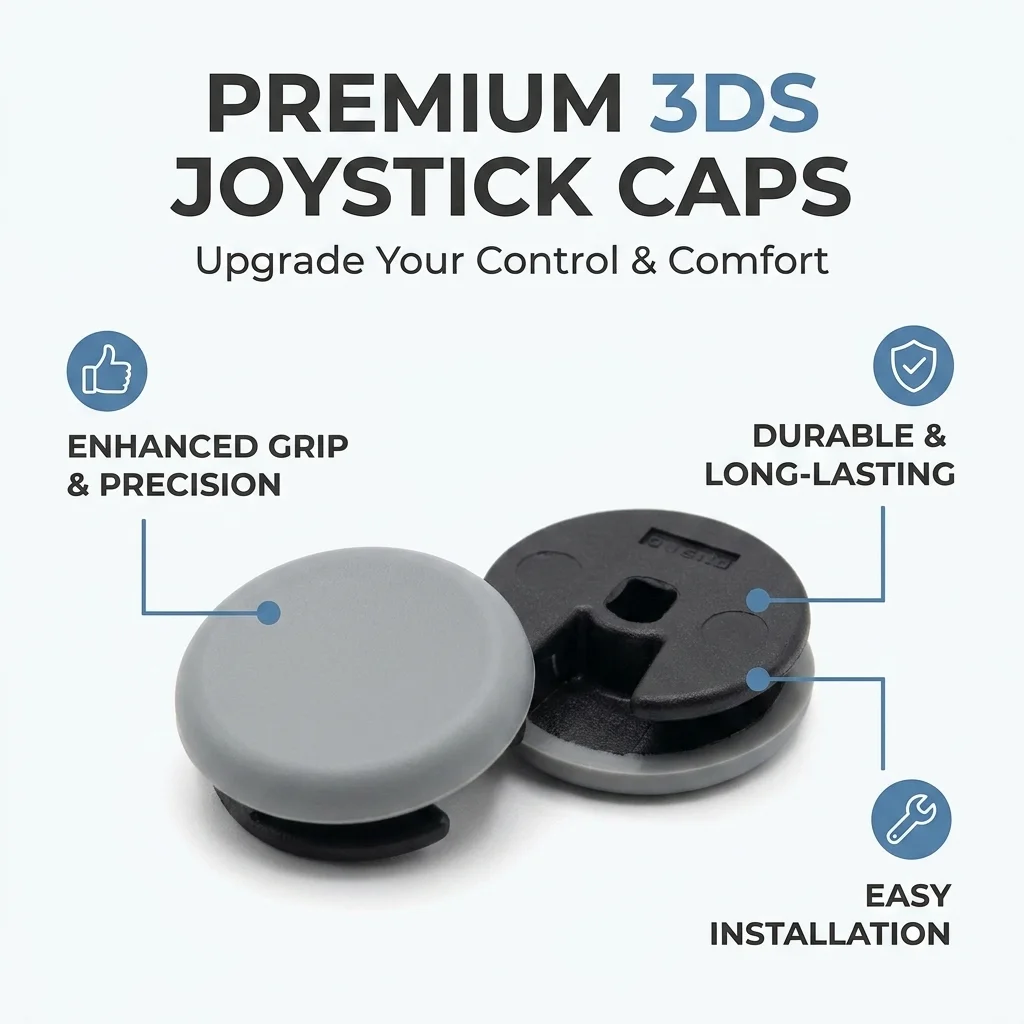 For 3DS Analog Joystick Circle Pad Caps 2Pcs, Replacement Thumbstick Mushroom Heads for Nintendo New 3DS XL 3DS LL 2DS
For 3DS Analog Joystick Circle Pad Caps 2Pcs, Replacement Thumbstick Mushroom Heads for Nintendo New 3DS XL 3DS LL 2DS
