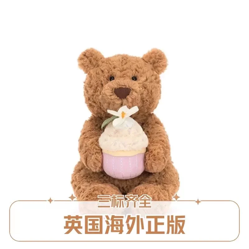 Плюшевая игрушка Jellycat Barcelona Bear, мягкая игрушка-обнимашка с тортом, кукла-комфортер, подарок на день рождения, Великобритания
Плюшевая игрушка Jellycat Barcelona Bear, мягкая игрушка-обнимашка с тортом, кукла-комфортер, подарок на день рождения, Великобритания