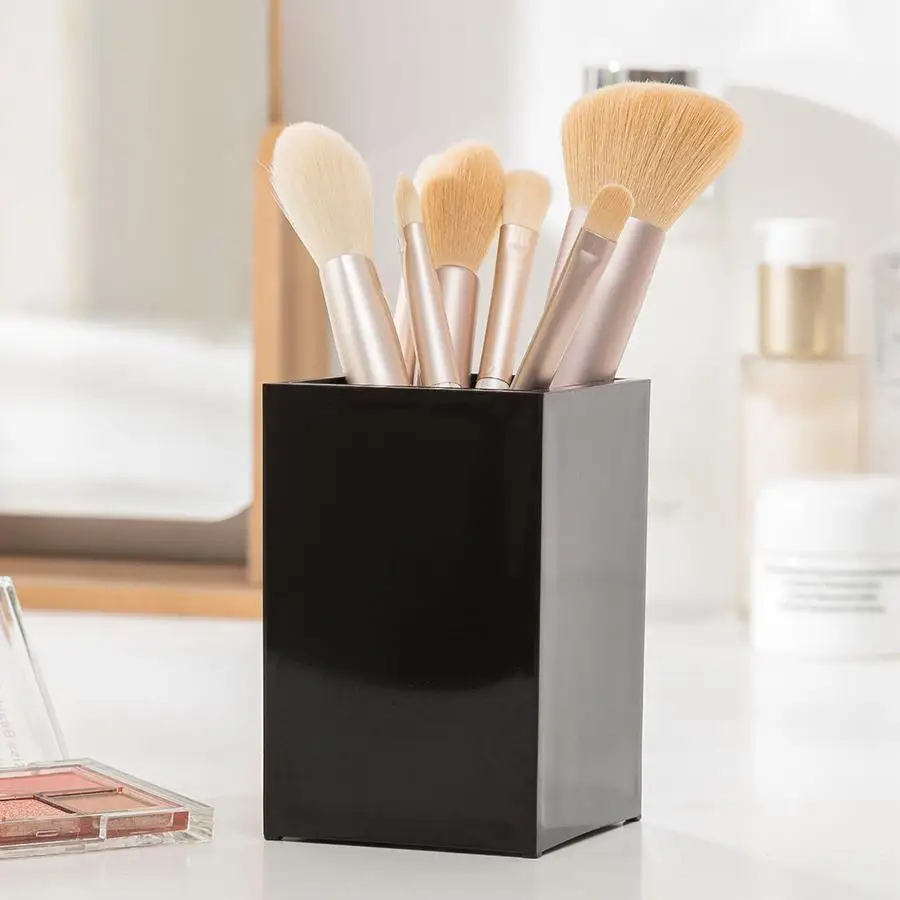 Makeup Tool Storage Box,1Pc Black Plastic Makeup Brush Storage Bucket Makeup Brush Holder,Room,Home,Bedroom,Bathroom,House,Pink Room,Living Room Decor,Travel Stuff,Gift Bag,Gifts For Mom,Dad,Men,Friends,Teacher,Birthday,Wedding,Desk,Shelves,Accessories,Gi
Makeup Tool Storage Box,1Pc Black Plastic Makeup Brush Storage Bucket Makeup Brush Holder,Room,Home,Bedroom,Bathroom,House,Pink Room,Living Room Decor,Travel Stuff,Gift Bag,Gifts For Mom,Dad,Men,Friends,Teacher,Birthday,Wedding,Desk,Shelves,Accessories,Gi