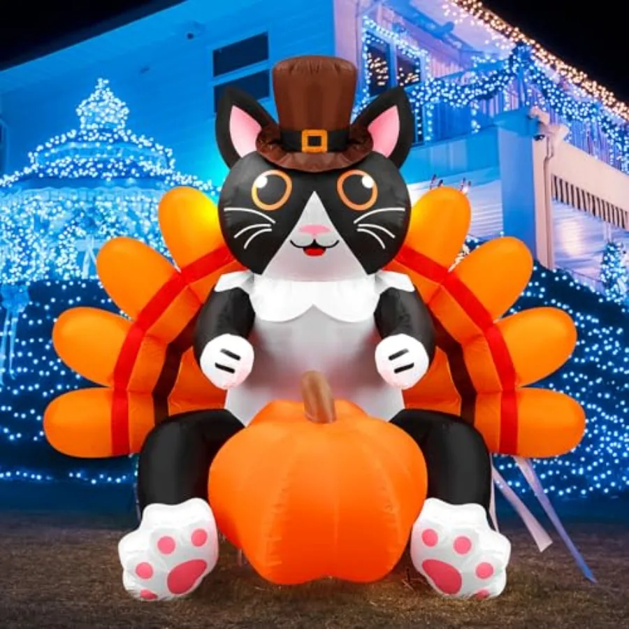 5 Feet Height Thanksgiving Inflatable Animal with Built in LED Lights Thanksgiving Inflatable Decorations Outdoor Fall Pumpkin
5 Feet Height Thanksgiving Inflatable Animal with Built in LED Lights Thanksgiving Inflatable Decorations Outdoor Fall Pumpkin