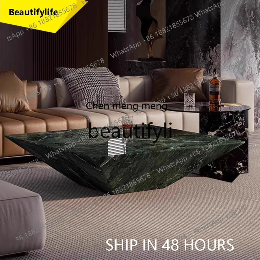 2003 Designer Natural Marble Tea Table Natural Luxury Stone Square Tea Table Living Room Set
2003 Designer Natural Marble Tea Table Natural Luxury Stone Square Tea Table Living Room Set