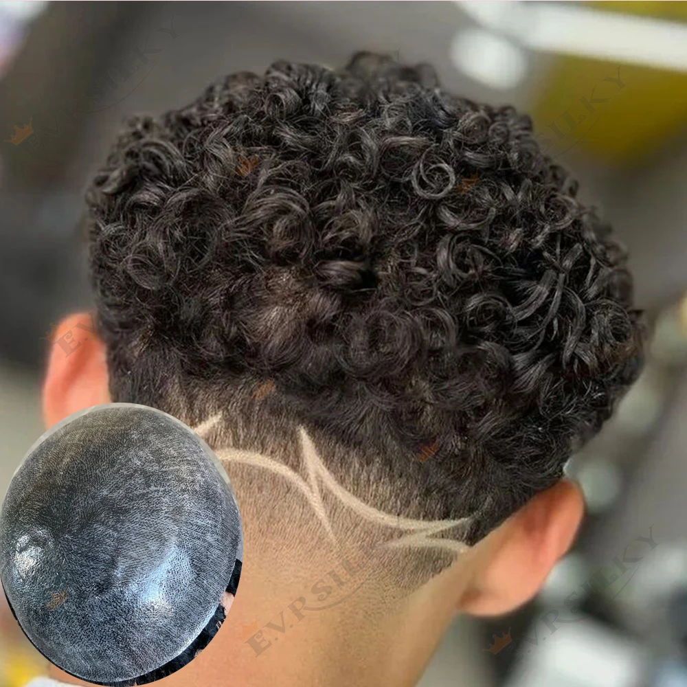 15mm Afro Curly Durable Full Thin Skin Base Men's Toupee 100% Human Hair Black/Cool Brown Capillary Prosthesis Natural Frontline
15mm Afro Curly Durable Full Thin Skin Base Men's Toupee 100% Human Hair Black/Cool Brown Capillary Prosthesis Natural Frontline