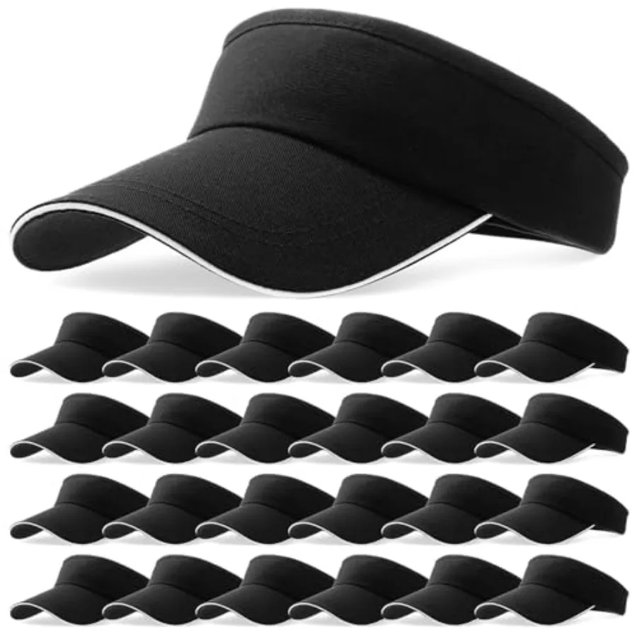 24 Pcs Visor Bulk for Women Sun Hat Visors Hats Sports UV Protection Visor Hat for Men Tennis Baseball Golf Caps Bulk
24 Pcs Visor Bulk for Women Sun Hat Visors Hats Sports UV Protection Visor Hat for Men Tennis Baseball Golf Caps Bulk
