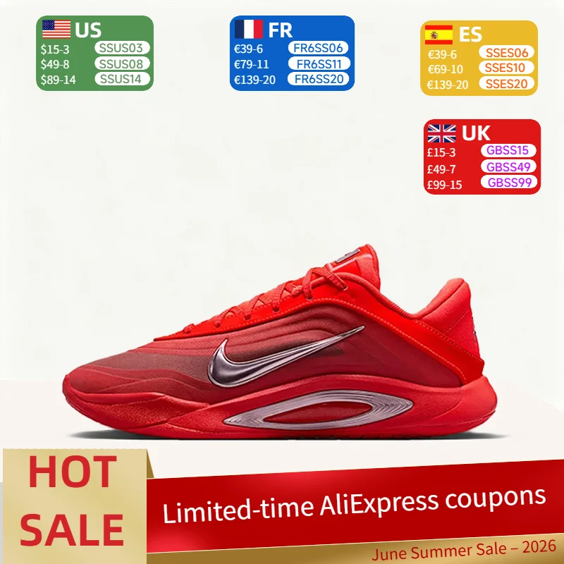Nike AOne Classic,Stylish,Versatile, Premium, Comfortable, and Breathable Basketball Shoes (Unisex) in Red and Silver FZ8606-602
Nike AOne Classic,Stylish,Versatile, Premium, Comfortable, and Breathable Basketball Shoes (Unisex) in Red and Silver FZ8606-602