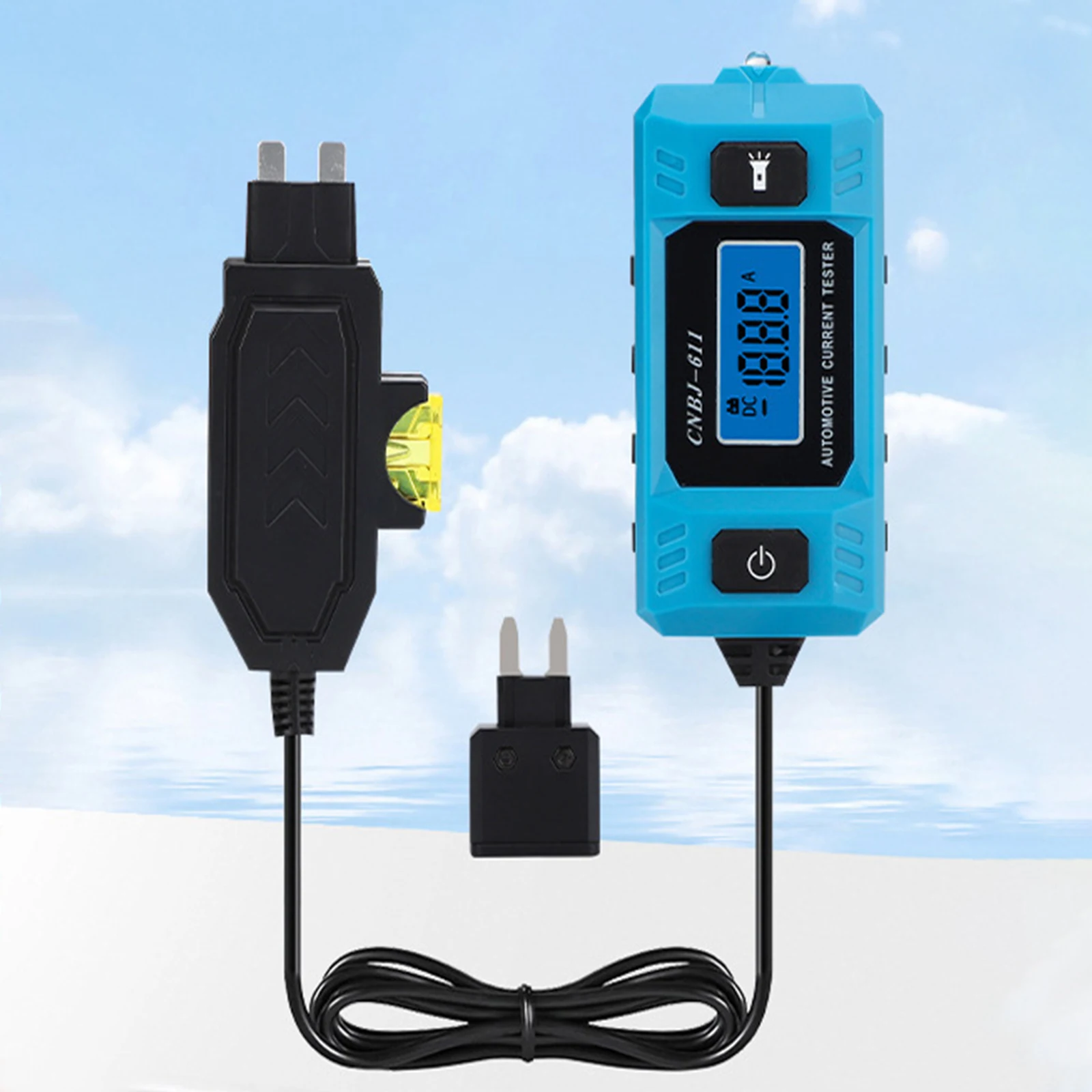 20A 48V Automotive Circuit Fault Probe Tester Built-in Front Light with Blue Backlit LCD Screen Car Relay Current Tester
20A 48V Automotive Circuit Fault Probe Tester Built-in Front Light with Blue Backlit LCD Screen Car Relay Current Tester