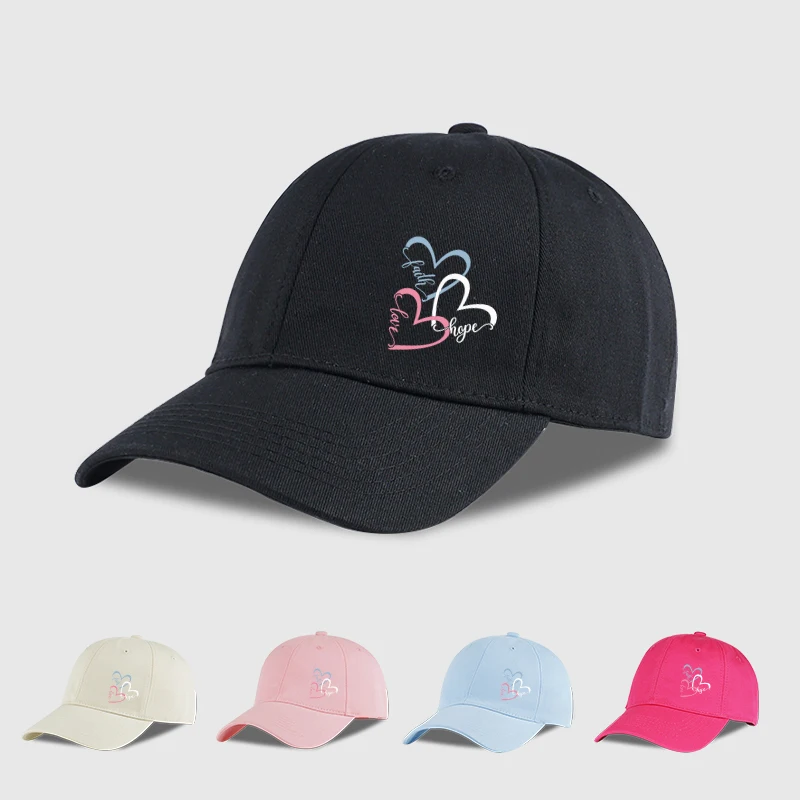 Faith Love Hope Heart Print Baseball Cap Adjustable Curved Brim Dad Hat for Women Daily Streetwear Casual
Faith Love Hope Heart Print Baseball Cap Adjustable Curved Brim Dad Hat for Women Daily Streetwear Casual