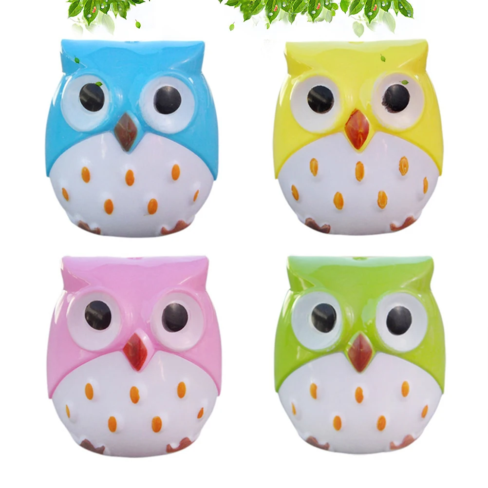 4pcs Cute Novelty Cartoon Animal Owl Two Holes Pencil Sharpeners School Gift Prize for Kids (Assorted Color)
4pcs Cute Novelty Cartoon Animal Owl Two Holes Pencil Sharpeners School Gift Prize for Kids (Assorted Color)