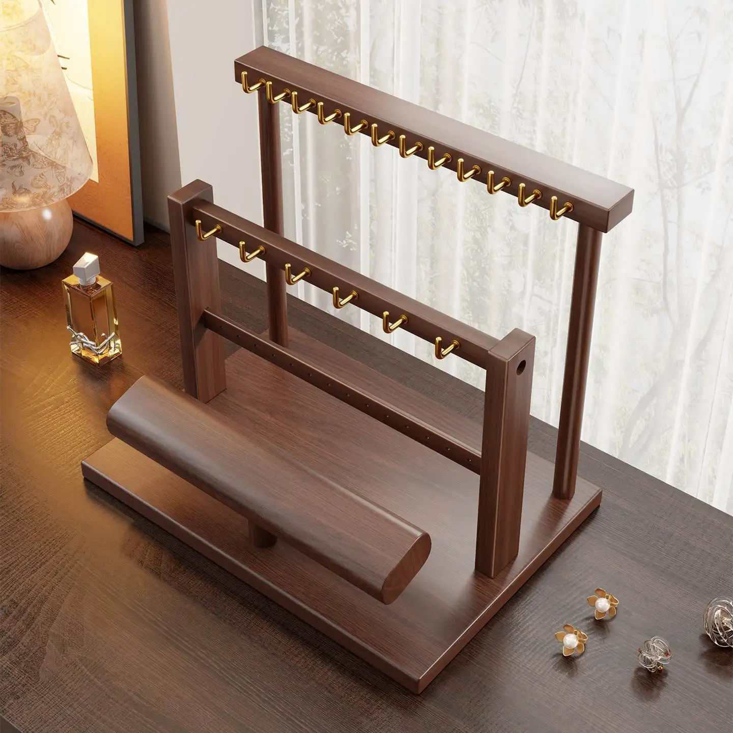 Real Wood Jewelry Display Stand Nelace Bracelet Watch Holder Desktop Organizer Box Buddha Beads Storage Ra European Sle
Real Wood Jewelry Display Stand Nelace Bracelet Watch Holder Desktop Organizer Box Buddha Beads Storage Ra European Sle