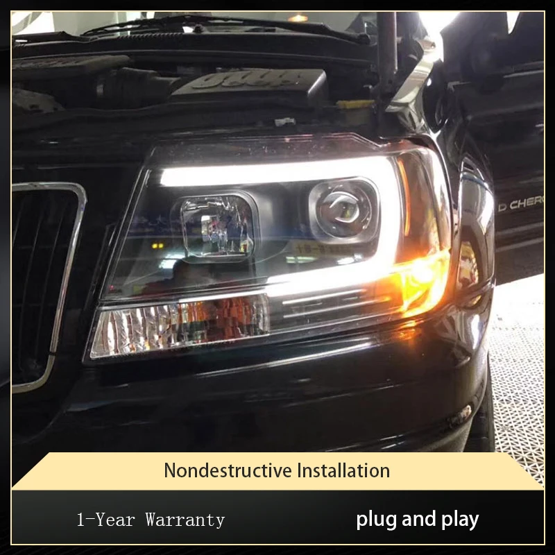 2 PCS Auto Lights For Jeep Grand Cherokee 1999-2004 Front Lamp Modified DRL Headlight LED Projector Lens Tool Car Part Accessory
2 PCS Auto Lights For Jeep Grand Cherokee 1999-2004 Front Lamp Modified DRL Headlight LED Projector Lens Tool Car Part Accessory