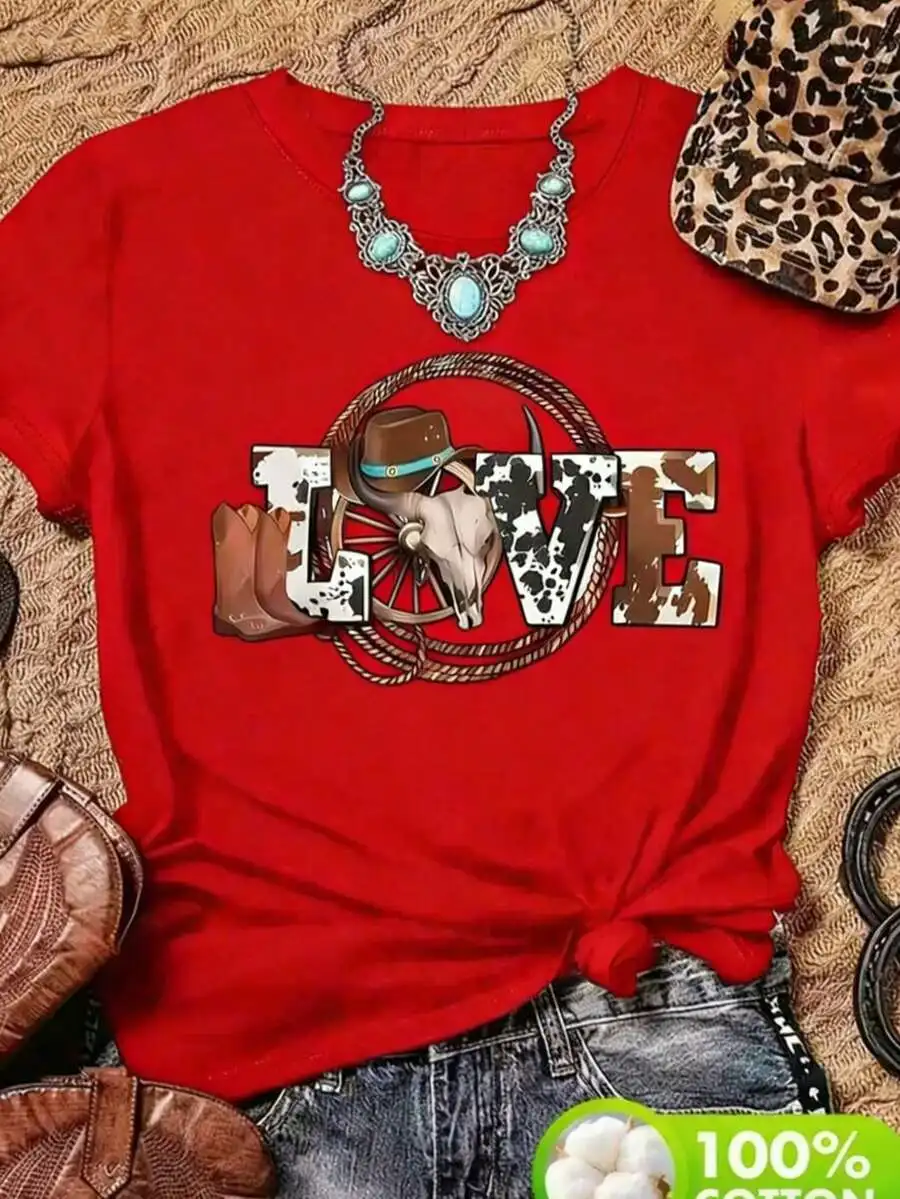 Oversize Womens Casual Cotton T-Shirt With Letter Print Loose Fit Round Neck Short Sleeves Spring Summer
Oversize Womens Casual Cotton T-Shirt With Letter Print Loose Fit Round Neck Short Sleeves Spring Summer