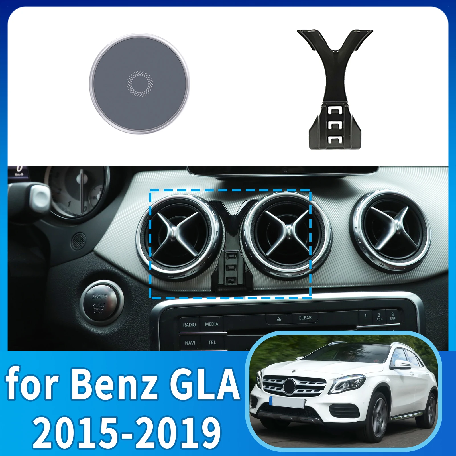 fit for Mercedes Benz GLA X156 CLA 2015-2019 Custom Fit Phone Holder Mount Dashboard Screen Base No Drill Car accessoires
fit for Mercedes Benz GLA X156 CLA 2015-2019 Custom Fit Phone Holder Mount Dashboard Screen Base No Drill Car accessoires