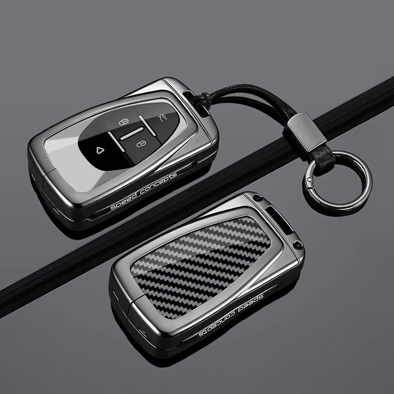 Suitable Zinc Alloy Carbon Fiber Car Key Case Cover for VinFast VF E34/VF8/VF9 Protective Shell Holder Keychina Accessorise
Suitable Zinc Alloy Carbon Fiber Car Key Case Cover for VinFast VF E34/VF8/VF9 Protective Shell Holder Keychina Accessorise