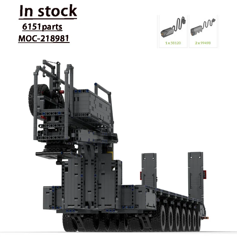 MOC-218981Новый сверхмощный грузовой транспортный грузовик, модель строительного блока, 6151 деталей, креативный подарок на день рождения для мальчиков и детей
MOC-218981Новый сверхмощный грузовой транспортный грузовик, модель строительного блока, 6151 деталей, креативный подарок на день рождения для мальчиков и детей