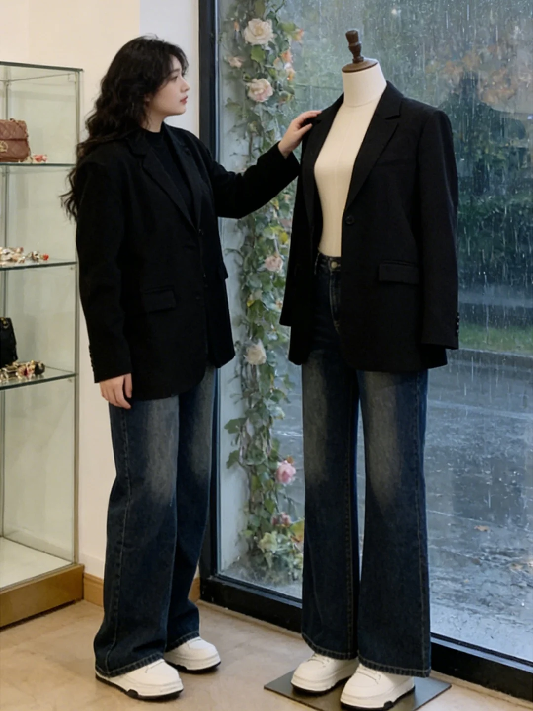 High Waist Flared Jeans Women's Spring New plus Size Hiding Hip Wide Leg Pants Comfortable Loose Fit Retro Sle Denim Trousers
High Waist Flared Jeans Women's Spring New plus Size Hiding Hip Wide Leg Pants Comfortable Loose Fit Retro Sle Denim Trousers