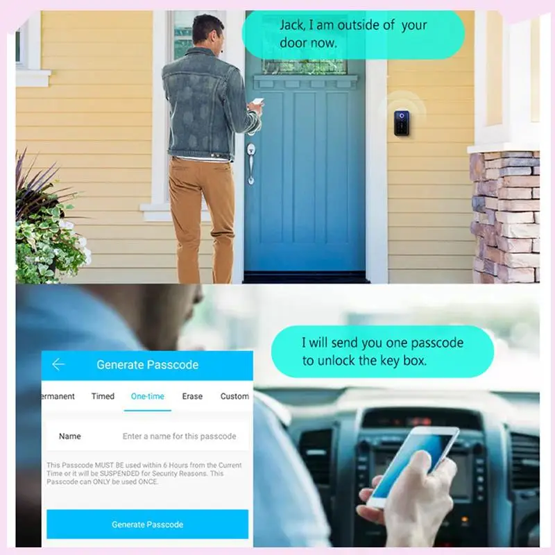 B24B 10X Smart Key Lock Box Ttlock Wifi Fechadura Eletronica Waterproof Wall Mount Fingerprint Door Lock Security Lockbox
B24B 10X Smart Key Lock Box Ttlock Wifi Fechadura Eletronica Waterproof Wall Mount Fingerprint Door Lock Security Lockbox