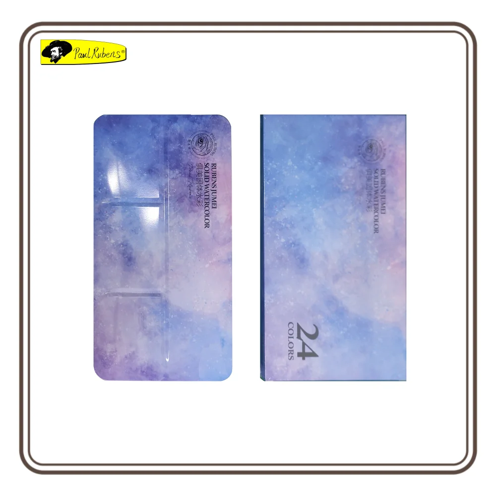 Paul Rubens 24 Colors Professional Watercolor Paint Set Solid Watercolor Pigment Art Supplies metal box for Studens
Paul Rubens 24 Colors Professional Watercolor Paint Set Solid Watercolor Pigment Art Supplies metal box for Studens