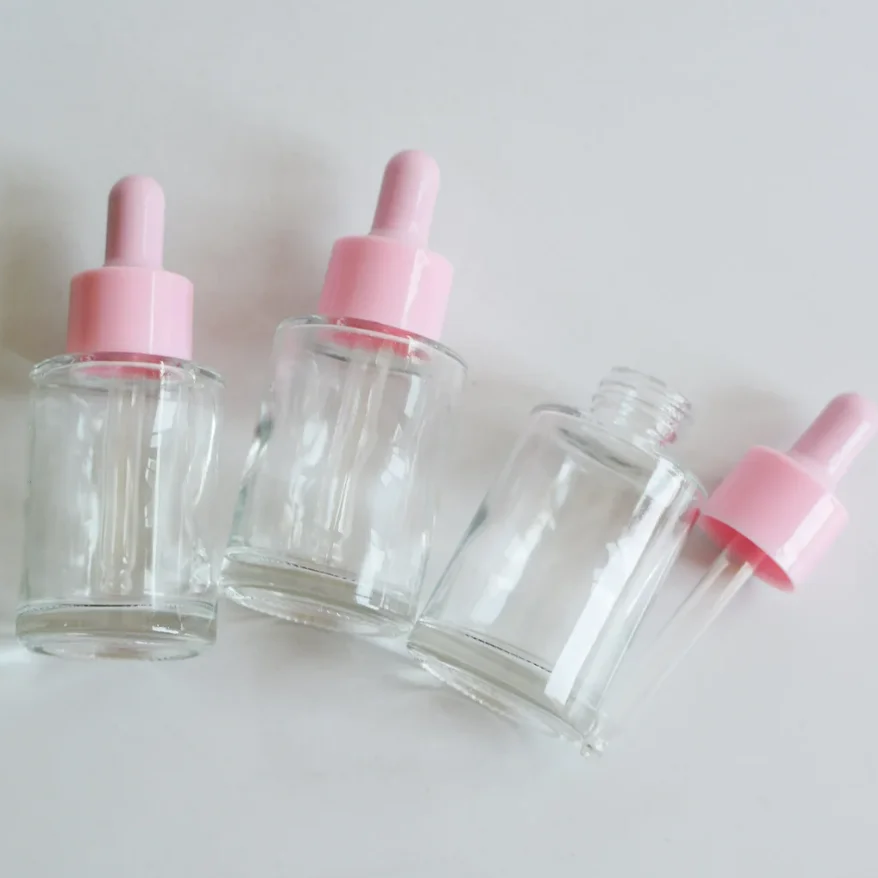 Clear Glass Skin Care Serum Essential Oil Custom Glass Cylinder Serum Bottles round Pink Dropper for Essential Oil & Cosmetic
Clear Glass Skin Care Serum Essential Oil Custom Glass Cylinder Serum Bottles round Pink Dropper for Essential Oil & Cosmetic
