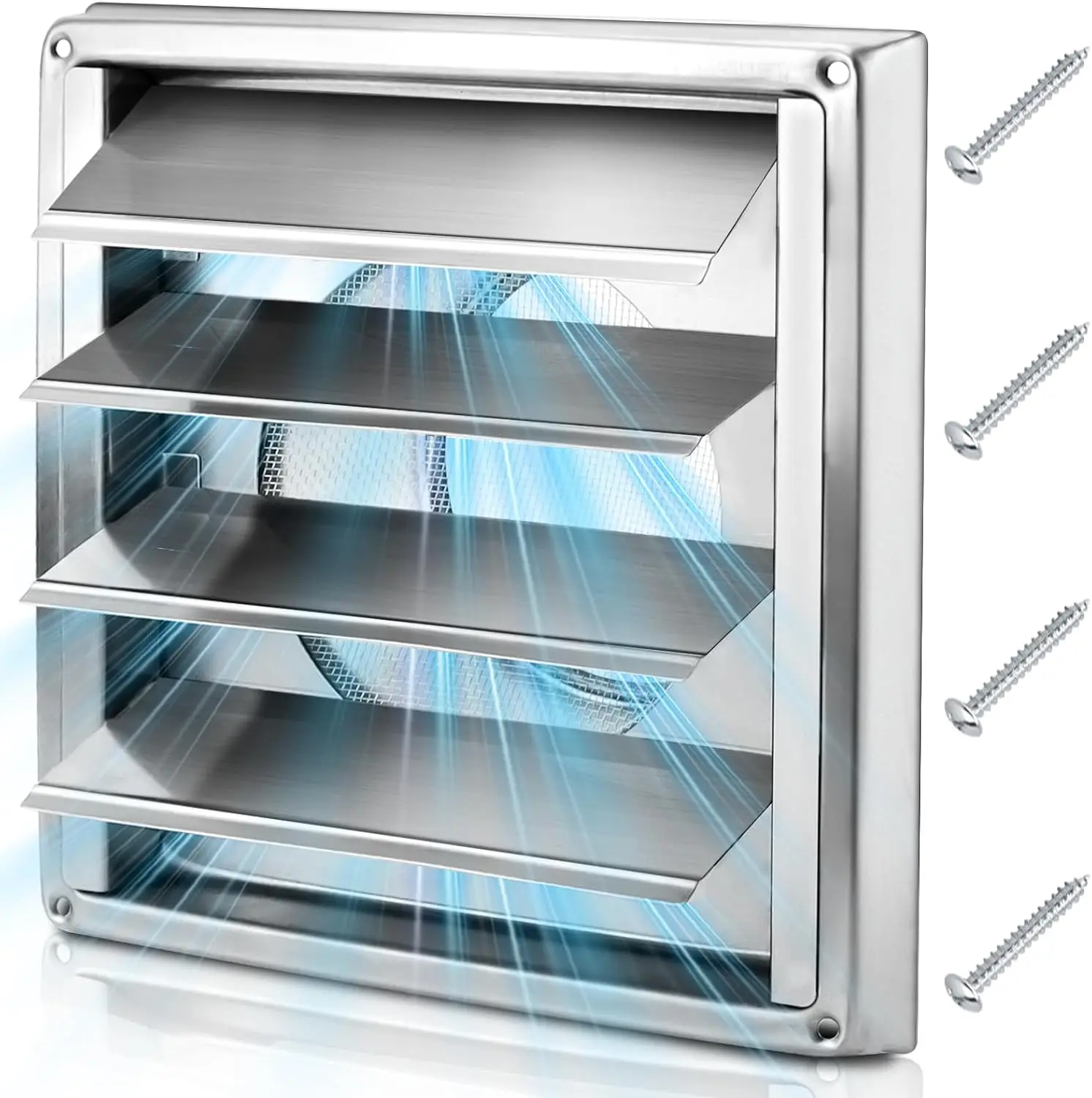 6-дюймовая вентиляционная решетка из нержавеющей стали с подвижными ламелями для легкой наружной установки
6-дюймовая вентиляционная решетка из нержавеющей стали с подвижными ламелями для легкой наружной установки