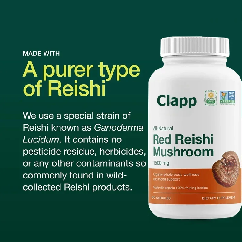 Organic Ganoderma Mushroom Capsules - Rich in Alpha Glucan - Ganoderma Lucidum&Ganoderma Applanatim
Organic Ganoderma Mushroom Capsules - Rich in Alpha Glucan - Ganoderma Lucidum&Ganoderma Applanatim
