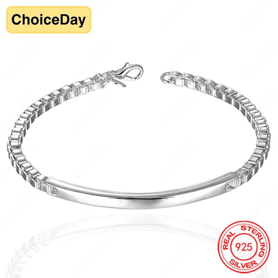 ChoiceDay 925 Sterling Silver 8 Inch 20cm Women's Simple Square Bracelet Jewelry Accessories Party
ChoiceDay 925 Sterling Silver 8 Inch 20cm Women's Simple Square Bracelet Jewelry Accessories Party