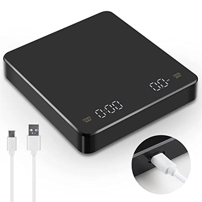 -AT37 Coffee Scale With Timer Replacement Spare Parts Accessories Coffee Scale, 0.1G/3Kg, Rechargeable, Auto Off, For Barista 
-AT37 Coffee Scale With Timer Replacement Spare Parts Accessories Coffee Scale, 0.1G/3Kg, Rechargeable, Auto Off, For Barista