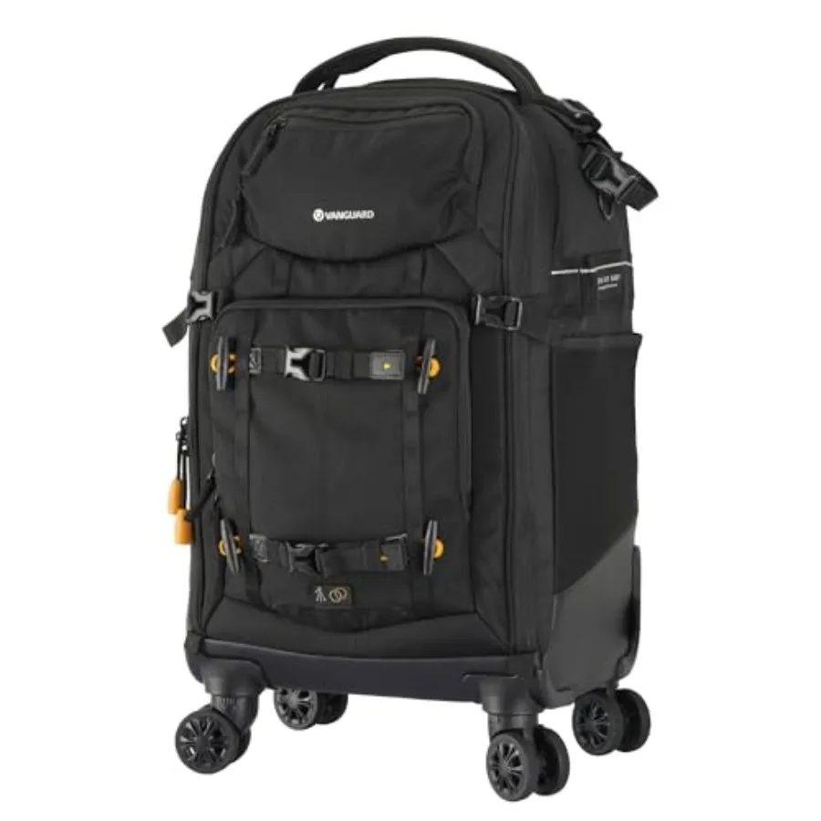 DSLR Camera Backpack for Travel, Durable Nylon in Black with Smooth 8-Wheel Spinner/Trolley System and Quick-Access Compartment
DSLR Camera Backpack for Travel, Durable Nylon in Black with Smooth 8-Wheel Spinner/Trolley System and Quick-Access Compartment
