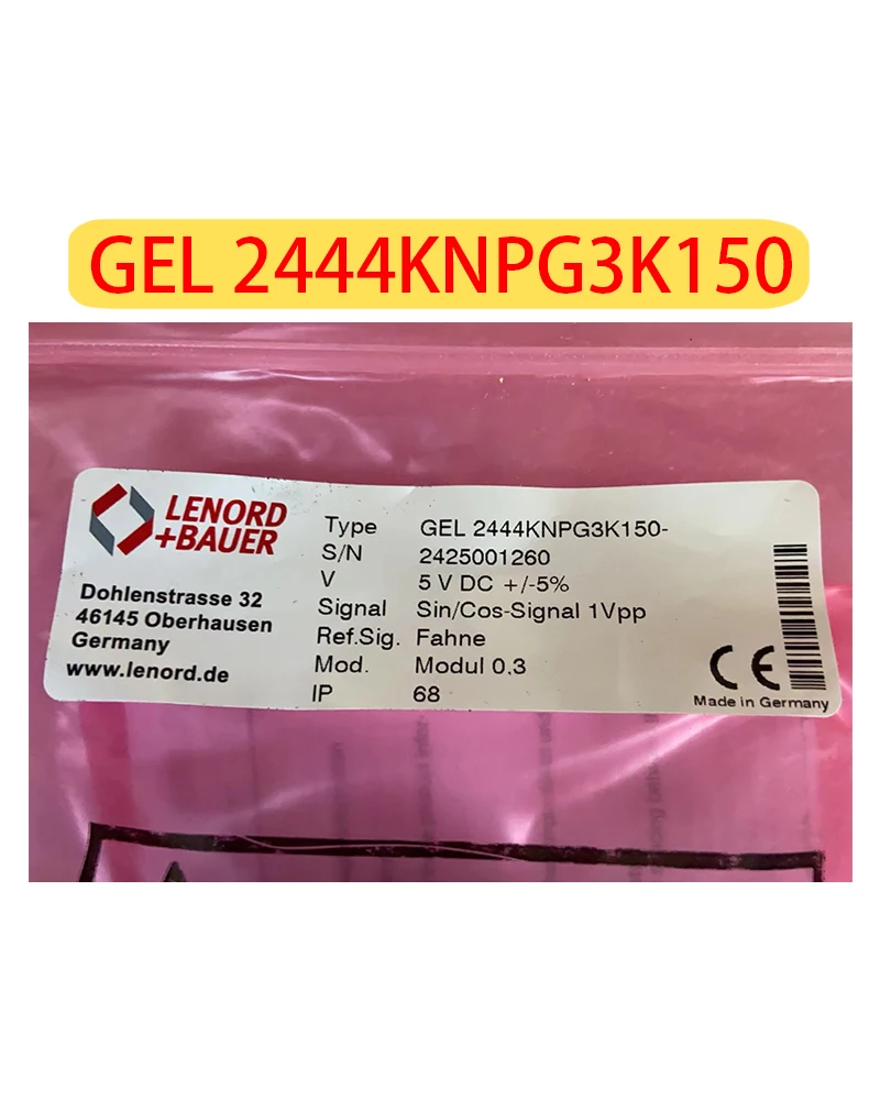 GEL 2444KNPG3K150 Brand new B-Spindle Encoders, Encoders, Free write data, Fast shipping
GEL 2444KNPG3K150 Brand new B-Spindle Encoders, Encoders, Free write data, Fast shipping