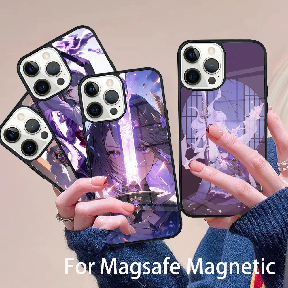 Genshin Raiden Shogun Phone Case Magesafe Magnetic Wireless Charge Cover For IPhone 16 11 12 13 14 15 Pro Max Plus Mini
Genshin Raiden Shogun Phone Case Magesafe Magnetic Wireless Charge Cover For IPhone 16 11 12 13 14 15 Pro Max Plus Mini