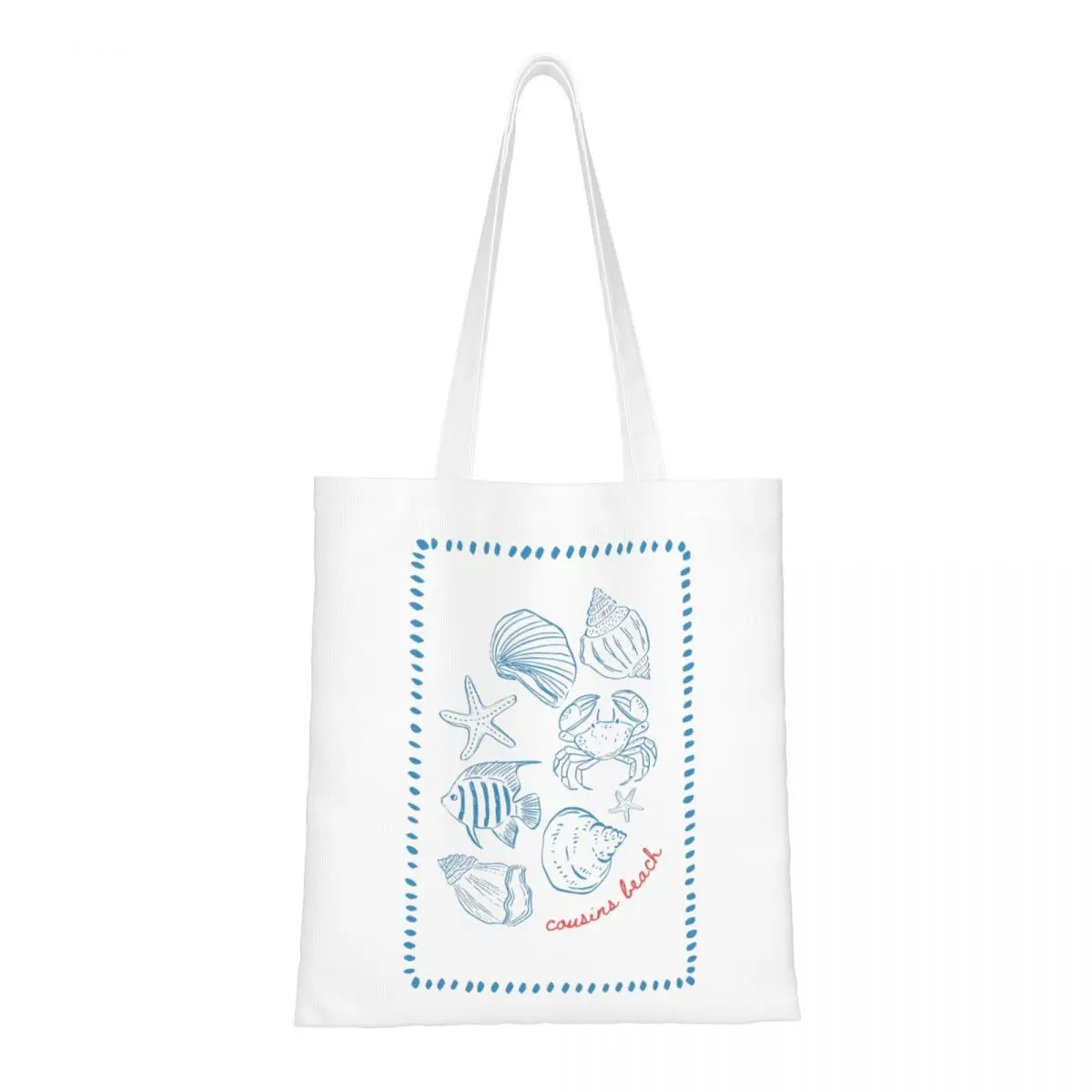 Cousins Beach Синяя холщовая сумка с прибрежным принтом Многоразовая сумка для покупок большой вместимости Летние сумки для покупок I Turned Pretty
Cousins Beach Синяя холщовая сумка с прибрежным принтом Многоразовая сумка для покупок большой вместимости Летние сумки для покупок I Turned Pretty