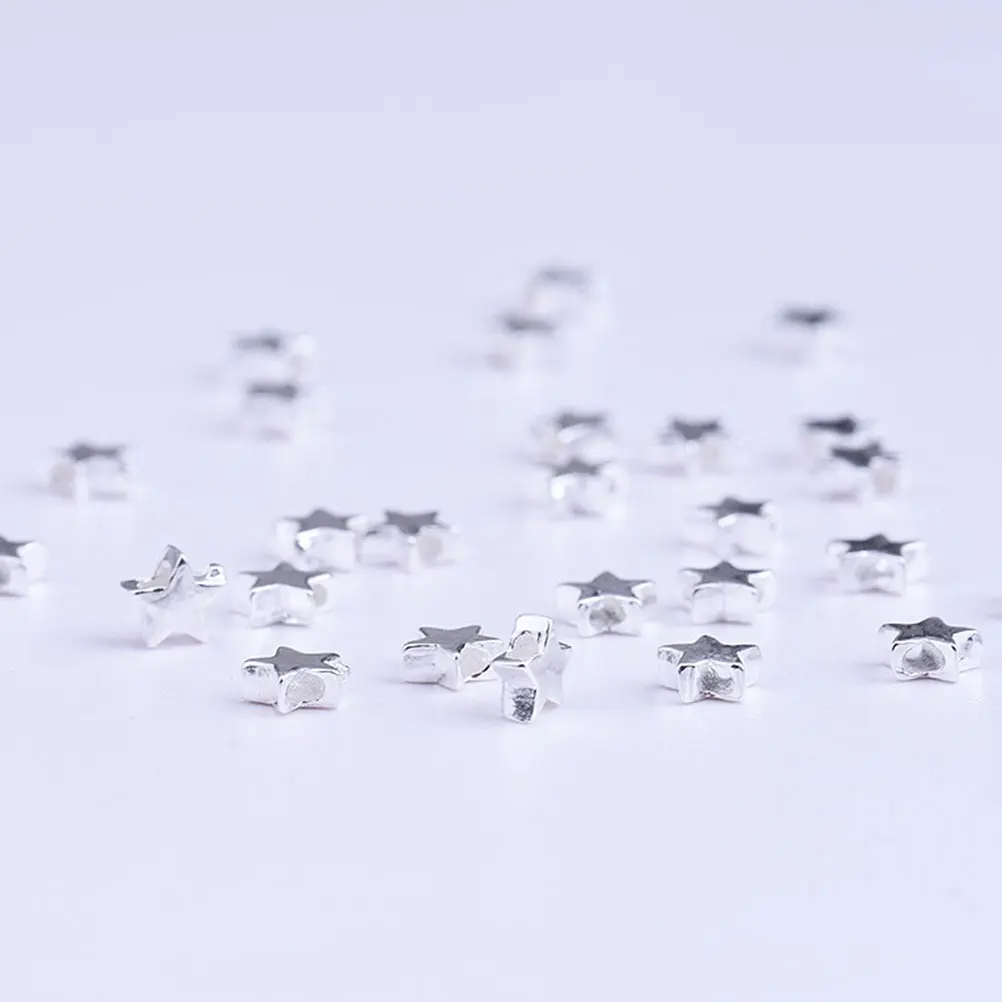 10 Pcs Pendant Sterling Silver Beads Bracelet Accessories Star Charms for Bracelets Handcraft
10 Pcs Pendant Sterling Silver Beads Bracelet Accessories Star Charms for Bracelets Handcraft