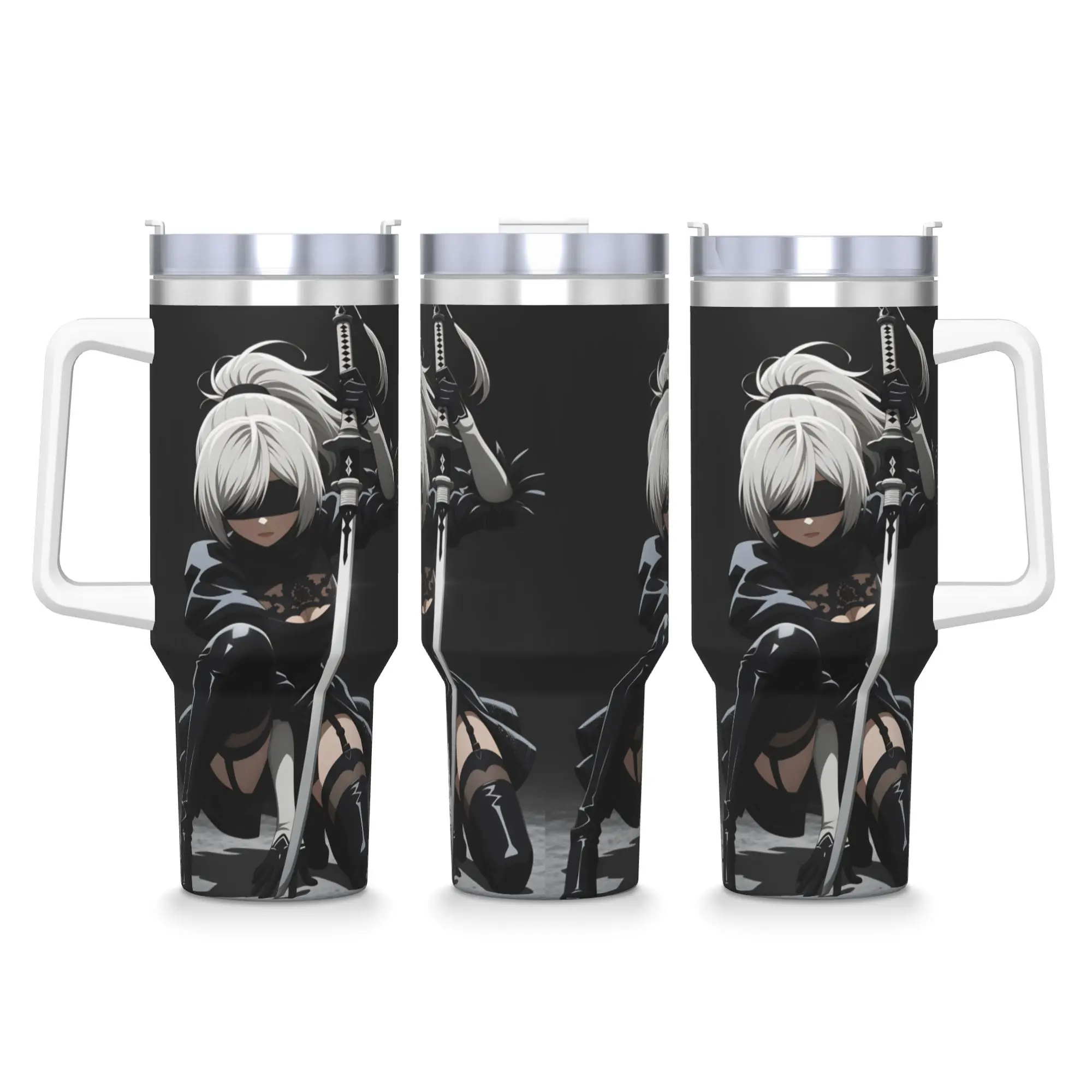 Game N-Nier Automata Tumbler Cold Drink Water Bottle Keep Heat Stainless Steel Thermal Mug Custom DIY Travel Car Mugs
Game N-Nier Automata Tumbler Cold Drink Water Bottle Keep Heat Stainless Steel Thermal Mug Custom DIY Travel Car Mugs