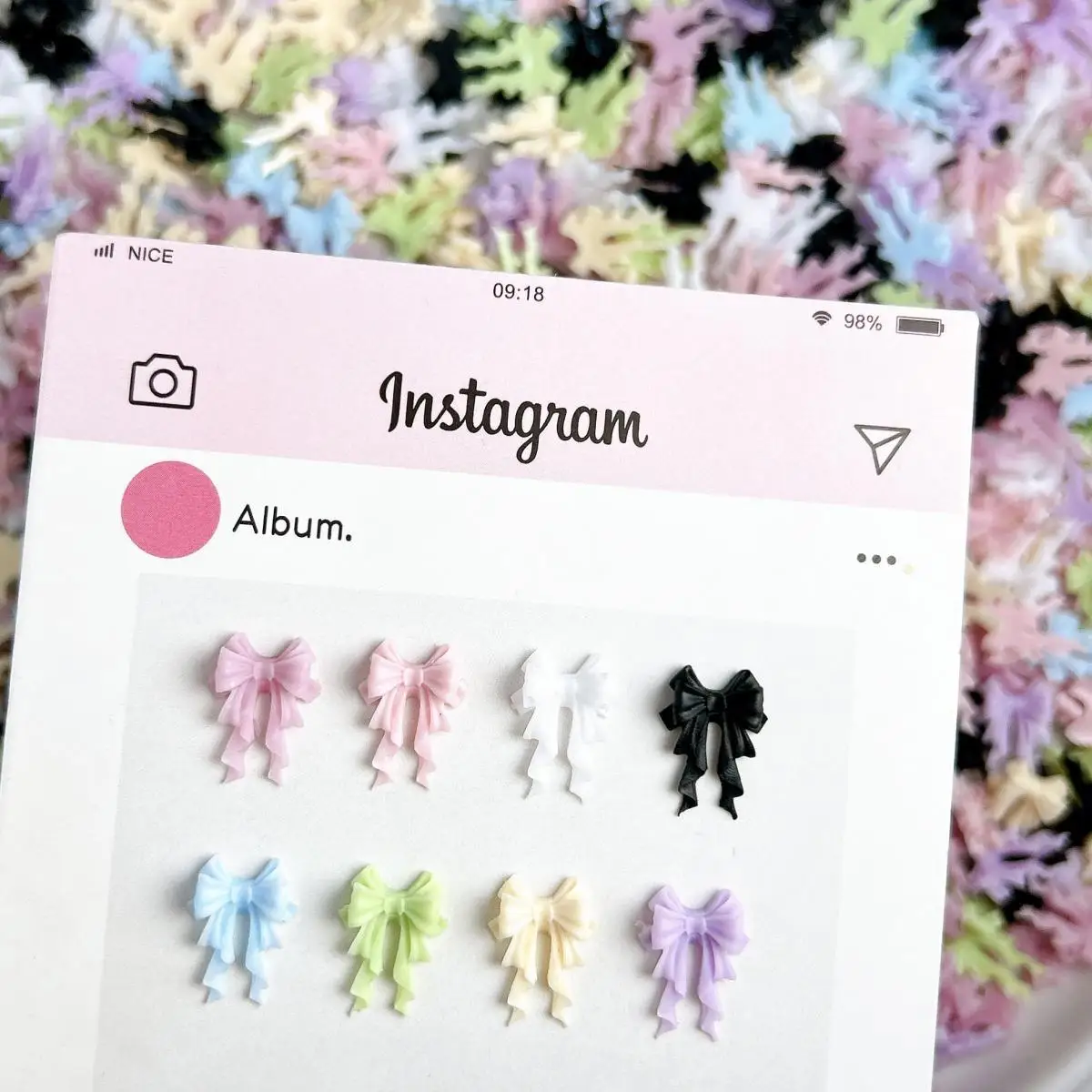 Random Mixed 3D Resin Sweet Ribbon Bow Nail Charms 8-Color Ribbon Bow Nail Art Decoration Accessories Supplies for DIY Crafts
Random Mixed 3D Resin Sweet Ribbon Bow Nail Charms 8-Color Ribbon Bow Nail Art Decoration Accessories Supplies for DIY Crafts