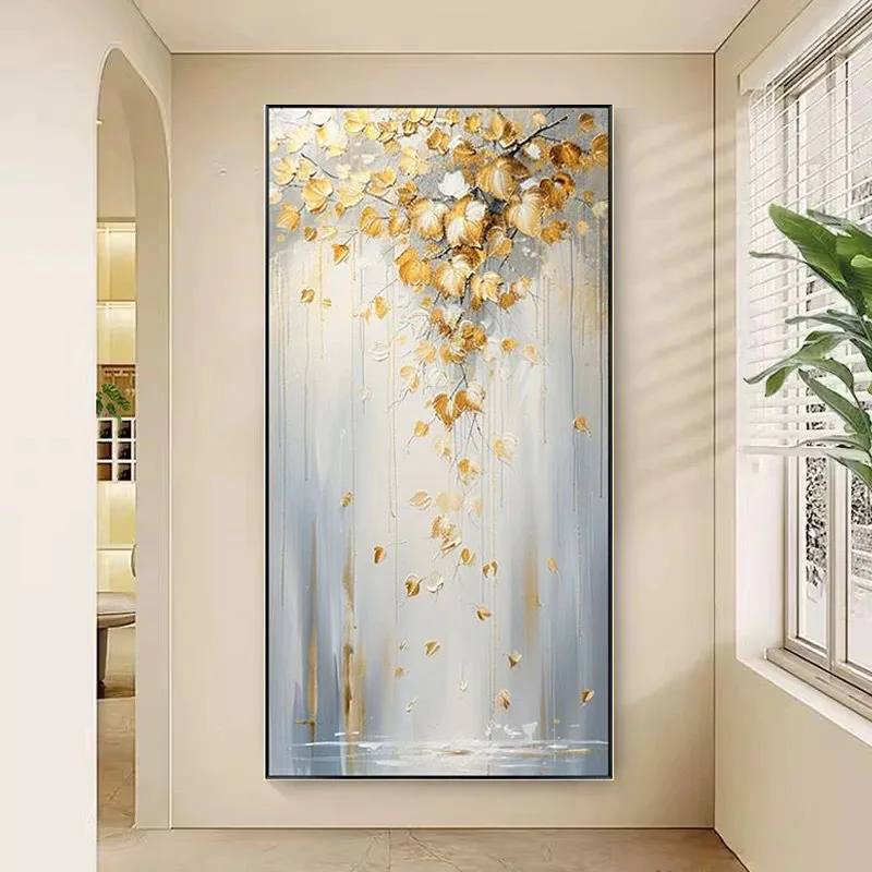 Modern Abstract Art Golden Leaf Hanging Painting For Home Decoration Bedroom Dining Room Living Room Sofa Background Decoration
Modern Abstract Art Golden Leaf Hanging Painting For Home Decoration Bedroom Dining Room Living Room Sofa Background Decoration