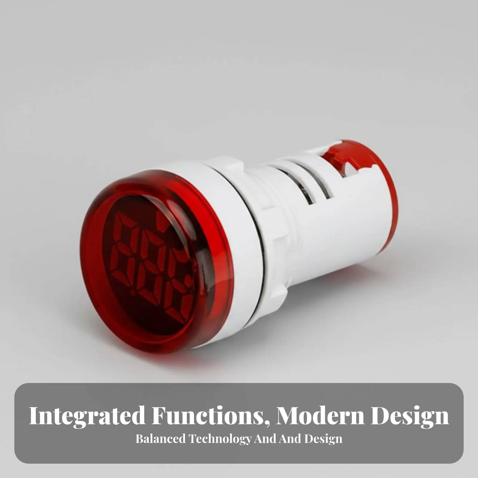 Square Digital meter illuminated Screen Digital Volt-amperage Meter small Size Stable Performance for Power Distribution Boxes
