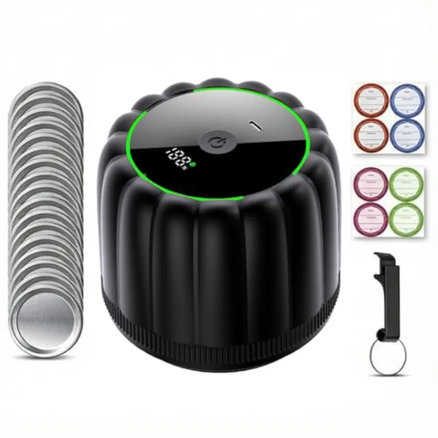 2026 Upgraded Electric Mason Jar Vacuum Sealer with 10 Lids for Regular and Wide Mouth Jars 2500mAh Automatic Canning Sealers M
2026 Upgraded Electric Mason Jar Vacuum Sealer with 10 Lids for Regular and Wide Mouth Jars 2500mAh Automatic Canning Sealers M