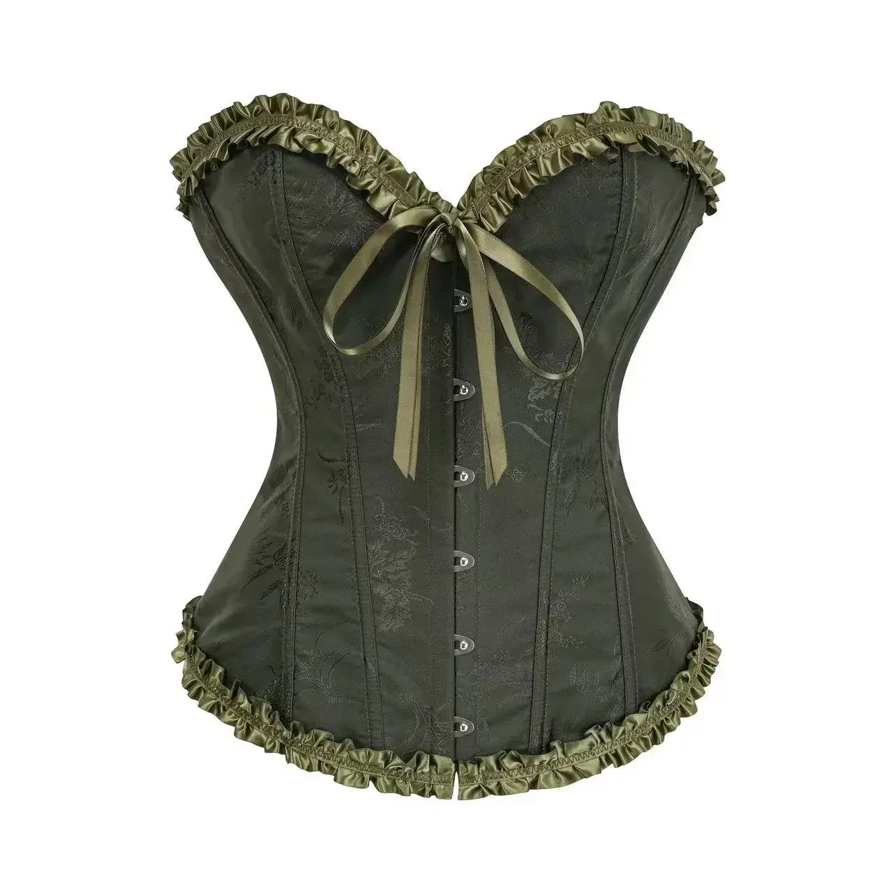 Corsets Top Plus Size Women Sexy Bustiers Gothic Brocade Lace Up Corset Overbust Vintage Flower Print Lingerie Corselet Korsett
Corsets Top Plus Size Women Sexy Bustiers Gothic Brocade Lace Up Corset Overbust Vintage Flower Print Lingerie Corselet Korsett