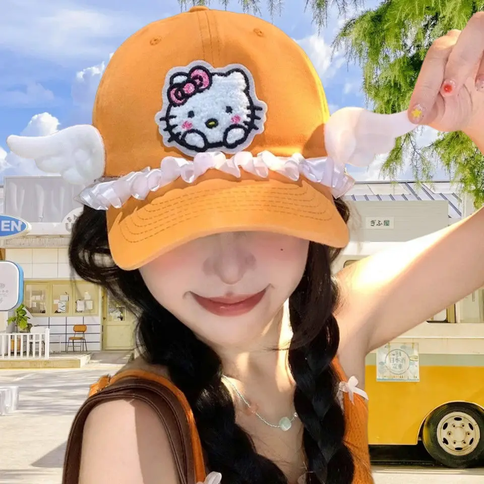 Kawaii Hello Kitty Sanrio Student Cartoon Hat Beautiful Children Comfortable Baseball Cap Hair Decoration Birthday Gift for Kids
Kawaii Hello Kitty Sanrio Student Cartoon Hat Beautiful Children Comfortable Baseball Cap Hair Decoration Birthday Gift for Kids