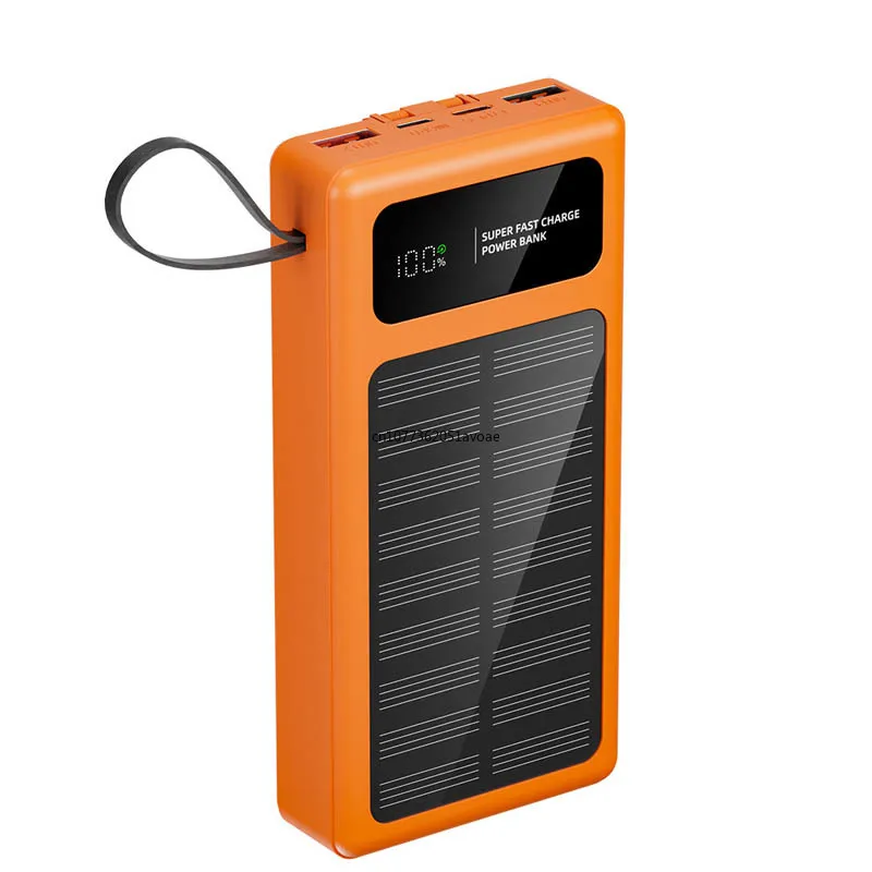 20000mAh Large Capacity Solar Power Bank 22.5W Fast Charging Built-in Cables Powerbank Portable Charger for iPhone Xiaomi Huawei
20000mAh Large Capacity Solar Power Bank 22.5W Fast Charging Built-in Cables Powerbank Portable Charger for iPhone Xiaomi Huawei