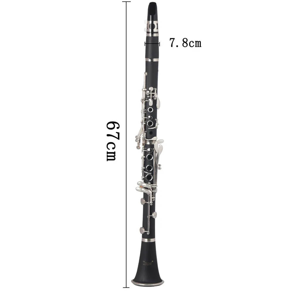 Beginners Clarinet Bakelite Black 560Mm Easy Maintenance Crack Resistant Imported Blue Needle Spring Sound Quality Solid
Beginners Clarinet Bakelite Black 560Mm Easy Maintenance Crack Resistant Imported Blue Needle Spring Sound Quality Solid