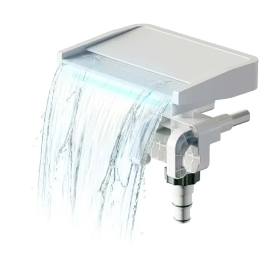 Above Ground Pool Waterfall with 7-Color LED Lights, ABS Plastic, Blue/White, Energy-Efficient Quiet Operation for Relaxing Amb
Above Ground Pool Waterfall with 7-Color LED Lights, ABS Plastic, Blue/White, Energy-Efficient Quiet Operation for Relaxing Amb