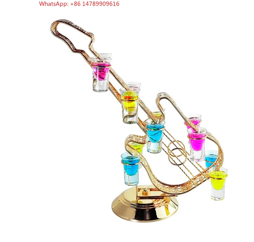 High-End Bespoke LED Bottle Display RackLED Lighted Metal Shot Glass Guitar Shape Tray Display Stand
High-End Bespoke LED Bottle Display RackLED Lighted Metal Shot Glass Guitar Shape Tray Display Stand
