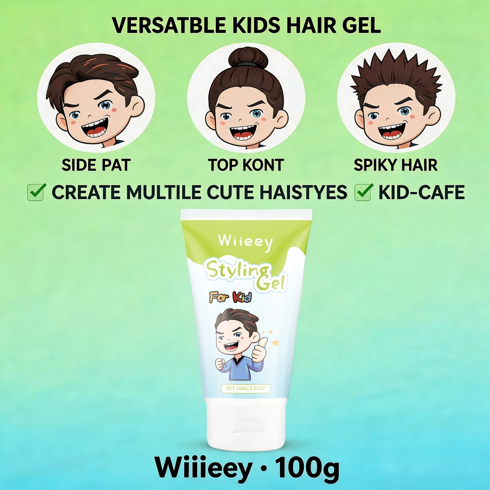 Styling Gel for Children Natural Hold No Flaking Easy Wash,Non-toxic Lightweight Non Sticky Boys Girls Daily Party Hairstyles
Styling Gel for Children Natural Hold No Flaking Easy Wash,Non-toxic Lightweight Non Sticky Boys Girls Daily Party Hairstyles