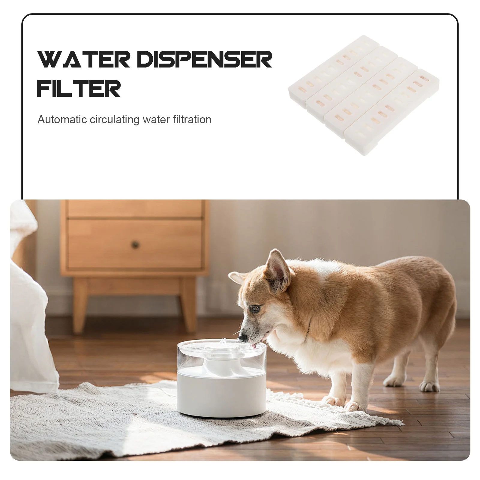 4pcs Pet Water Fountain Filter Replacement For Cat Dispenser Filtering Mat Compatible With Various Water Fountains Pet Supplies
4pcs Pet Water Fountain Filter Replacement For Cat Dispenser Filtering Mat Compatible With Various Water Fountains Pet Supplies