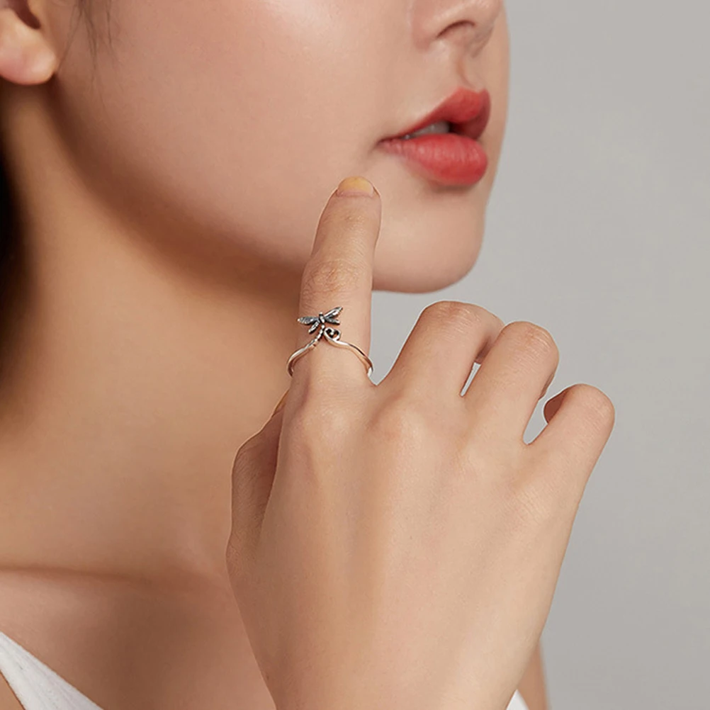 Sterling Silver Dragonfly Ring Fashionable Open Finger Unique Design Women Jewelry S925
Sterling Silver Dragonfly Ring Fashionable Open Finger Unique Design Women Jewelry S925