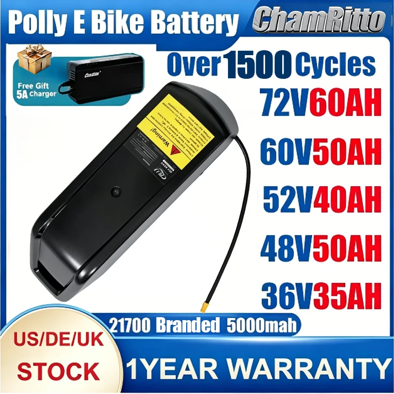 Cham 36 60 52v 48v 72v 45ah 60ah Battery Hailong Polly Dp7 E-bike 20s 30ah 50ah 40 35ah 25 20ah 2000w 3000w rider Ebike Battery
Cham 36 60 52v 48v 72v 45ah 60ah Battery Hailong Polly Dp7 E-bike 20s 30ah 50ah 40 35ah 25 20ah 2000w 3000w rider Ebike Battery
