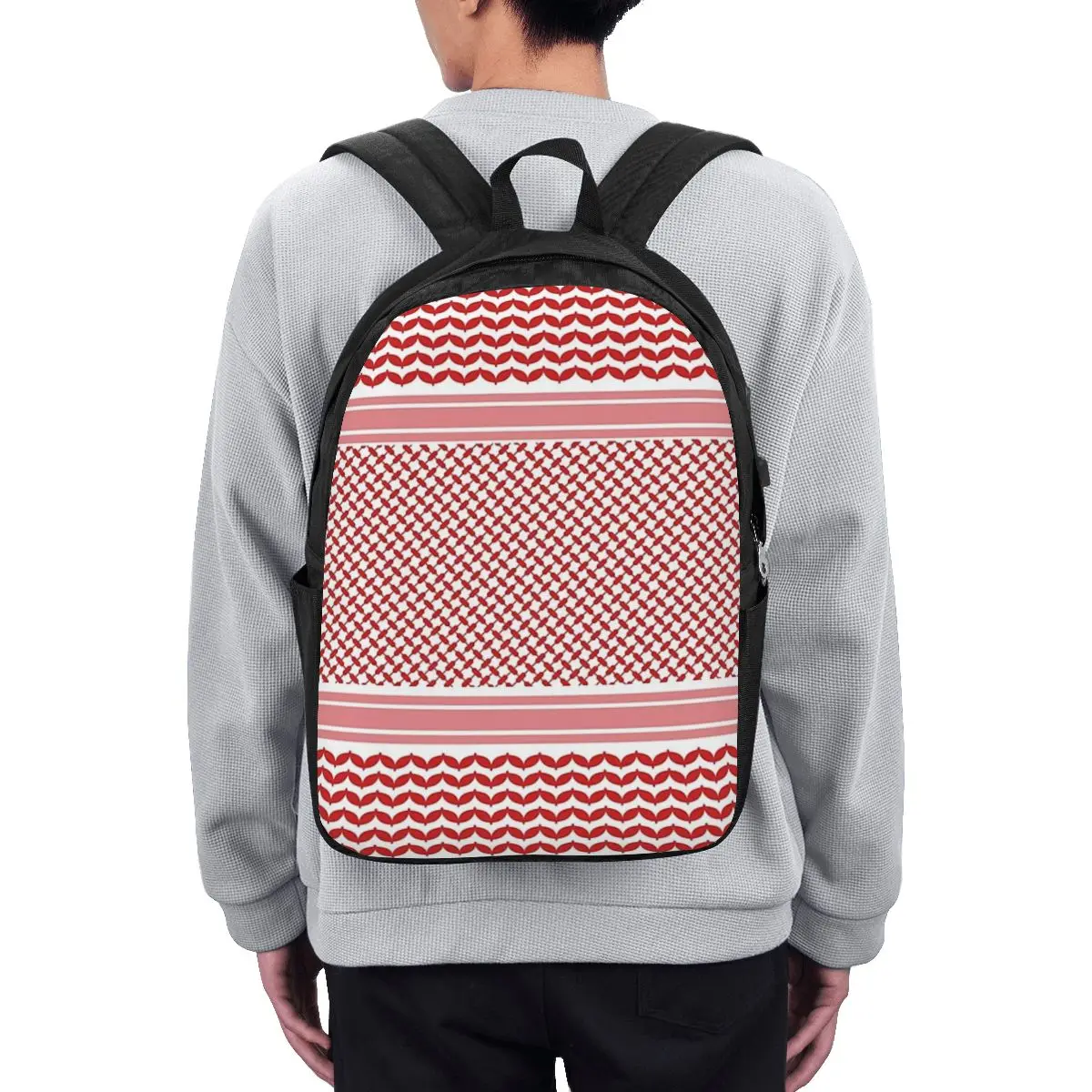 Jordanian Shemagh Design Backpack Travel Notebook Bag Computer College Student School Bag Laptop Shoulder Bags for Men Women
Jordanian Shemagh Design Backpack Travel Notebook Bag Computer College Student School Bag Laptop Shoulder Bags for Men Women