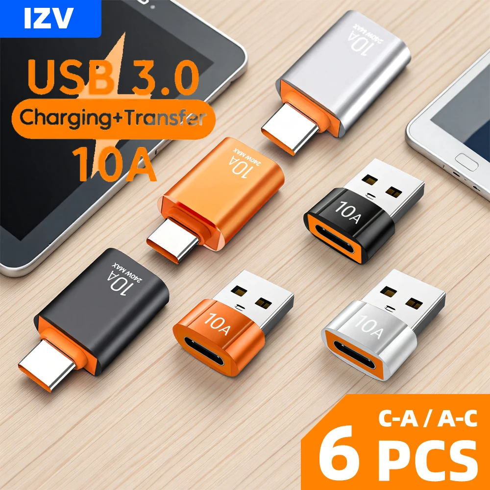 6pcs Type C To USB 3.0 OTG Adapter USB-C Male To USB Female Converter For Macbook Xiaomi Huawei Samsung S20 USBC OTG Connect
6pcs Type C To USB 3.0 OTG Adapter USB-C Male To USB Female Converter For Macbook Xiaomi Huawei Samsung S20 USBC OTG Connect