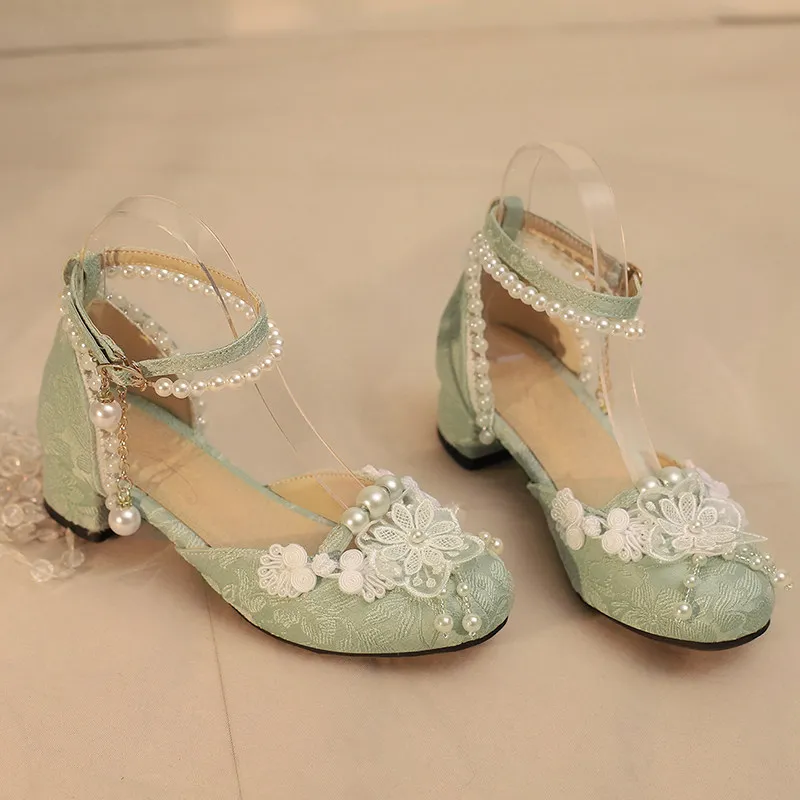 Chinese Style Lolita Thick Heel High Heel New Retro Elegant National Style High Heels Princess Shoes Hanfu Cheongsam Sandals
Chinese Style Lolita Thick Heel High Heel New Retro Elegant National Style High Heels Princess Shoes Hanfu Cheongsam Sandals