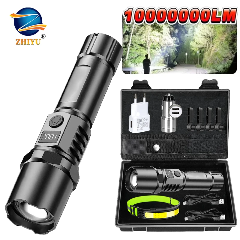 Powerful Handheld LED Flashlight USB Rechargeable Torch Tactical Telescopic Zoom Torch Light Outdoor Camping Flash Light Lantern
Powerful Handheld LED Flashlight USB Rechargeable Torch Tactical Telescopic Zoom Torch Light Outdoor Camping Flash Light Lantern
