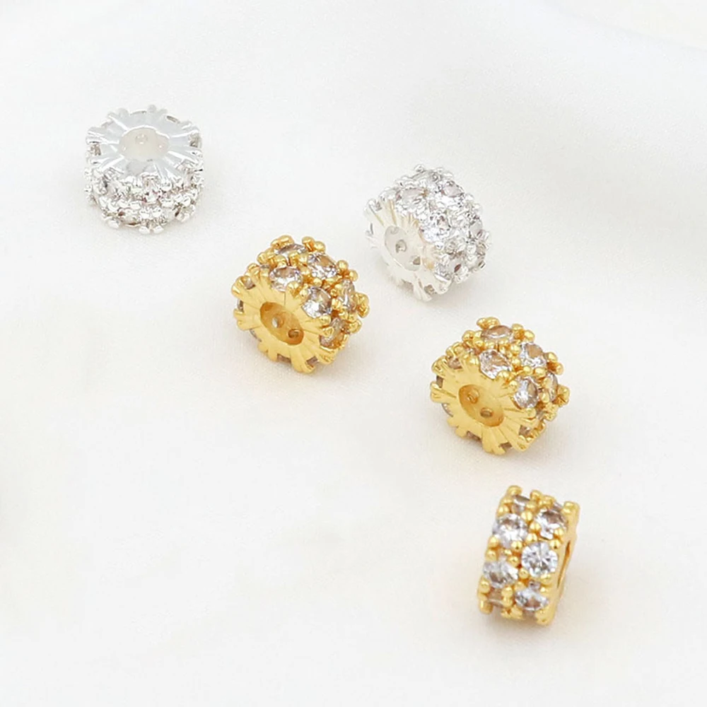 2pcs Brass Zircon Snowflake Spacer Beads For DIY Necklace Bracelet Making Handmade Separators Flat Loose Bead Jewelry Supplies
2pcs Brass Zircon Snowflake Spacer Beads For DIY Necklace Bracelet Making Handmade Separators Flat Loose Bead Jewelry Supplies